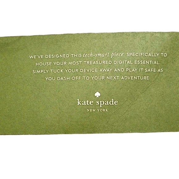 Kate Spade New York Laurel Way Printed Check Wristlet Phone Clutch New Condition - Picture 3 of 7